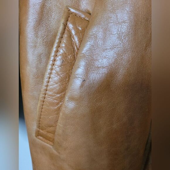 Vintage Men's Leather Coat - Picture 3 of 11